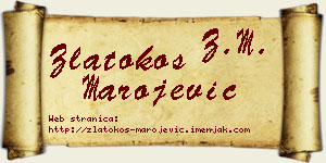 Zlatokos Marojević vizit kartica